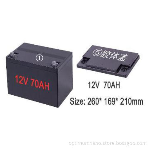 12V 60AH Lithium iron phosphate battery pack for solar panel system